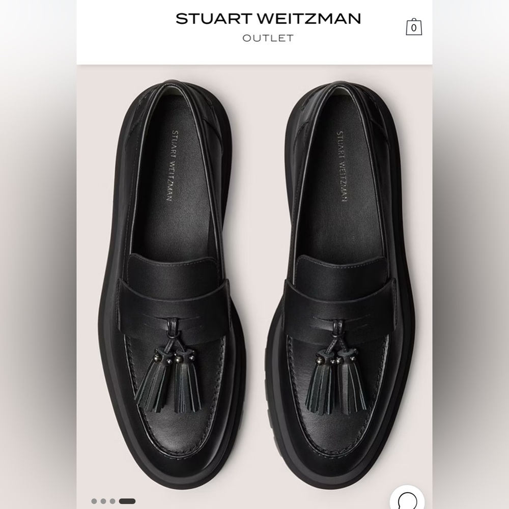 Stuart Weitzman ultra lug tassel loafer